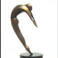 ARCHED DANCER (SMALL)  size: 15" x 6" x 9"  weight: 16 lbs  cast bronze 