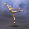 ARABESQUE (MINIATURE)   6"x5"x1"   cast bronze    gold patina, 24 Karat gold plate, brown patina 1 lb