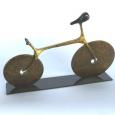 BICYCLE (MINIATURE 7")   10" x 7" high x 2" (includes base)   2 lbs  cast bronze   
