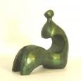 CICI (miniature)   size: 8" x 6" x 3"   weight: 2 lbs   cast bronze