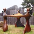 CIRCLET 5 FT (Large)   size: 75" x 75" x 64"   weight: 750 lbs   cast bronze 