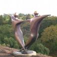 DANCERS 15 FT   size: 180" x 84" x 36"   weight: 880 lbs   cast bronze   