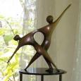 DANCERS 3 (SMALL)   size: 24" x 21" x 5"   weight: 25 lbs  cast bronze  