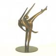 DANCERS ON ONE TOE  (miniature)   size: 12" x 6" x 6"   weight: 4 lbs (approximated)   cast bronze