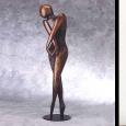 DEMURE (SMALL)  size: 12" x 4" x 3"  weight: 12 lbs   cast bronze 