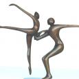 DESCENDING DANCERS (SMALL) 24"x24"x8" cast bronze 20 lbs