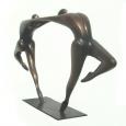 DEUX  (SMALL)   size: 32" x 16" x 6"   weight: 24 lbs   cast bronze
