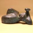 EVE RECLINING  [miniature]  size: 6" x 4" x 3"  weight: 1.5 lb  cast bronze 