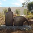 I AM RECLINING (LARGE)    size: 96" x 60" x 18" (bases included)    weight: 480 lbs   cast bronze 