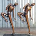 JUST GOTTA DANCE (MEDIUM) 36"x12"x6" (each figure) cast bronze 120 lbs
