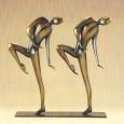 JUST GOTTA DANCE (SMALL) 18"x12"x4" cast bronze 36 lbs