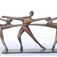 PAS DE TRE (SMALL) 32"x18"x10" cast bronze 46 lbs