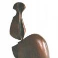 POS NEG SEATED (SMALL)  size: 11" x 7.5" x 3"  weight: 6 lbs   bronze casting