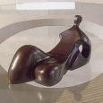 RECLINING 1 (small)  size: 16" x 6" x 5"  weight: 10 lbs  cast bronze