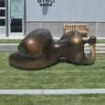 RECLINING 12 (Monumental)    size: 96" x 46" x 42"   weight: 800 lbs   cast bronze )