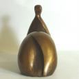 RECLINING 4  (SMALL)  size: 8" x 6.5" x 4"  weight: 4 lbs  cast bronze
