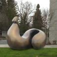 RECLINING 8 (Monumental)  size: 96" x 42" x 42"  800 lbs (approximated)   cast bronze 