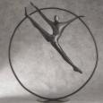RING DANCER (small)  size: 25" x 22" x 6"  weight: 10 lbs  cast bronze