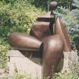 SEATED 4 (LARGE) size: 54" x 46" x 42"   weight: 400 lbs   cast bronze 
