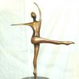 SHE DANCES (MEDIUM)   size: 42" x 36" x5"  (bases vary)   weight: 40 lbs   cast bronze 