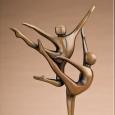 SOARING DANCERS (SMALL) 26"x22"x8" cast bronze 36 lbs