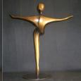 TOURNANT (SMALL) 18"x16"x14" cast bronze 20 lbs