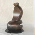 KNEELING FIGURE 1 (SMALL)  size: 9" x 6" x 6"  weight: 8 lbs  cast bronze 12 lbs