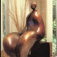 MR. AND MRS. NANTUA (MEDIUM) 24"x18"x12" (each figure) cast bronze 60 lbs (each figure) sold as a set